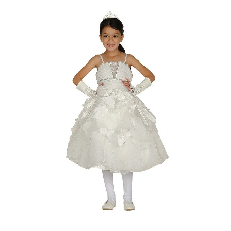 Big Girls Ivory Taffeta Satin Bolero Communion Dress 8-14 Mother'S Day Special