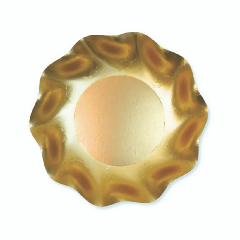 Wavy Appetizer/Dessert Bowl Satin Gold Flash Deals