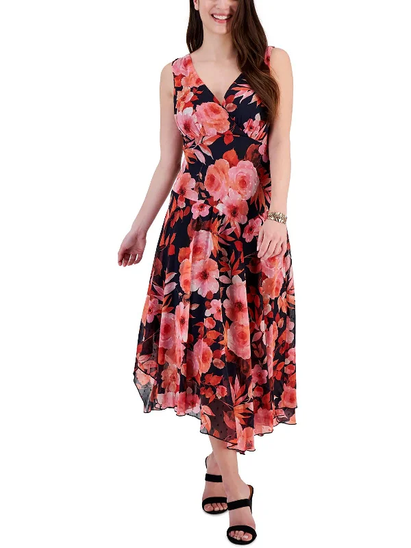 Womens Floral Print Polyester Maxi Dress Style Upgrade