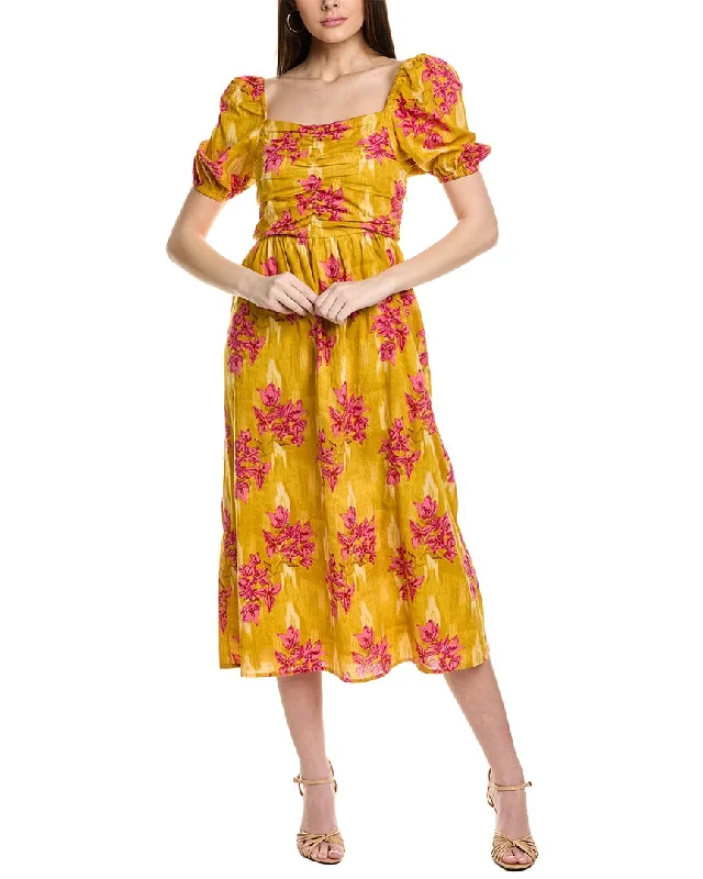 Ro’s Garden Juliana Midi Dress Lightweight Fabric