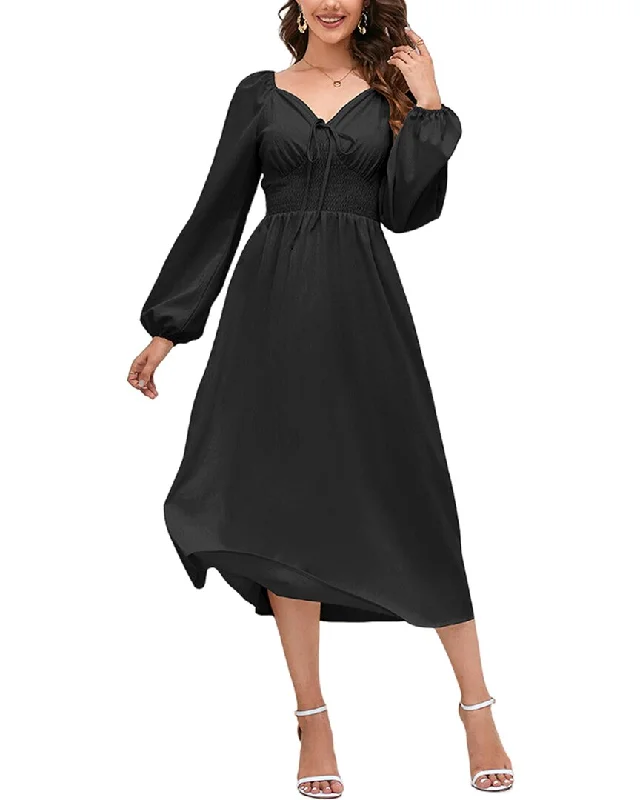 VERA DOLINI Midi Dress Elevated Style