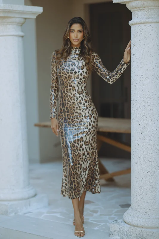 SAYLOR MAXI DRESS - LEOPARD Fashion Sale