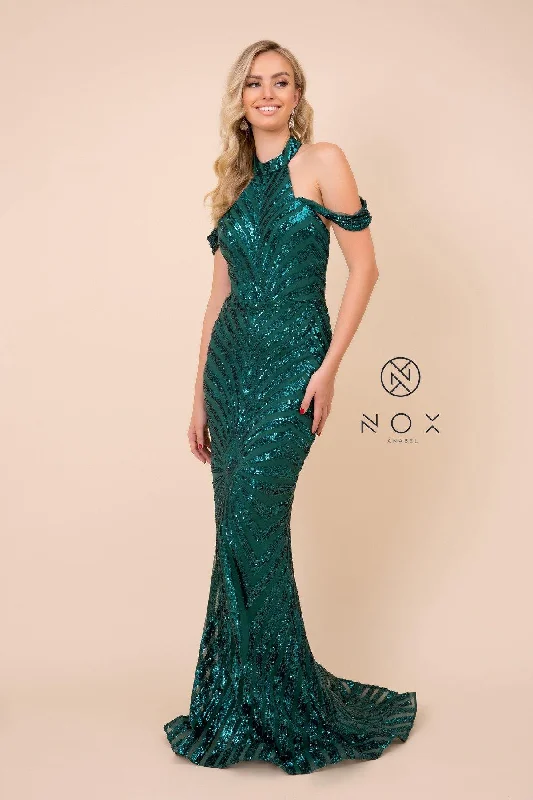 Long Prom Formal Off Shoulder Mermaid Dress End - Of - Month Blowout