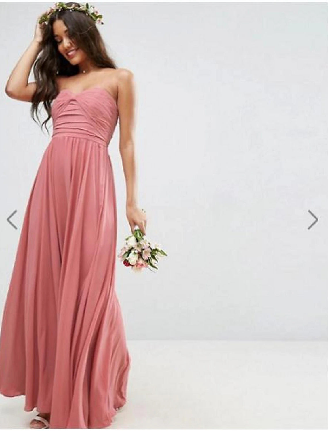 Princess / A-Line Bridesmaid Dress Sweetheart Sleeveless Floor Length Chiffon with Sash / Ribbon / Pleats / Ruched Fashion Deal