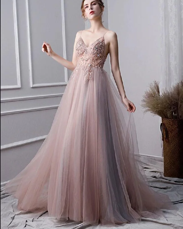 PL1103 Fancy Sexy Tulle Slit Lace Beading Prom Dresses Long Gown Vestido De Festa 2022 Special Offer