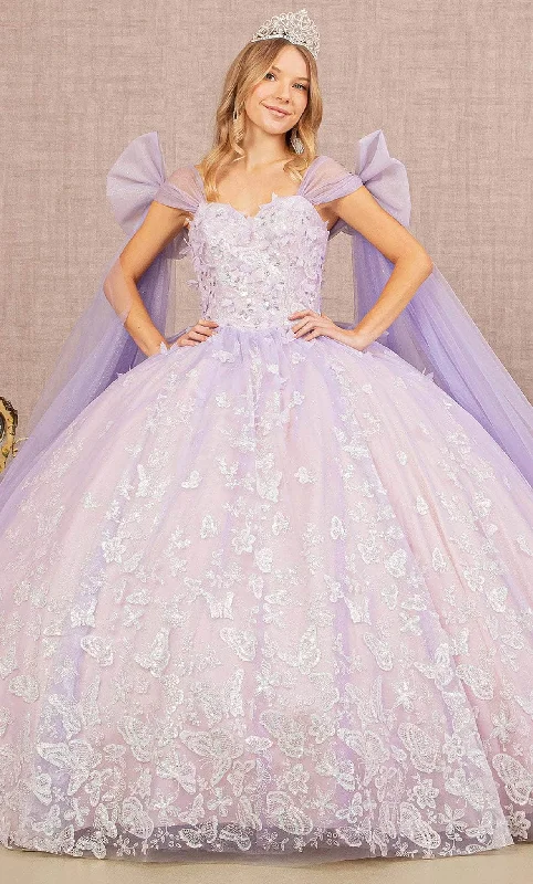 Comfortable Women's Attire Elizabeth K GL3175 - Bow-Shoulder Ballgown