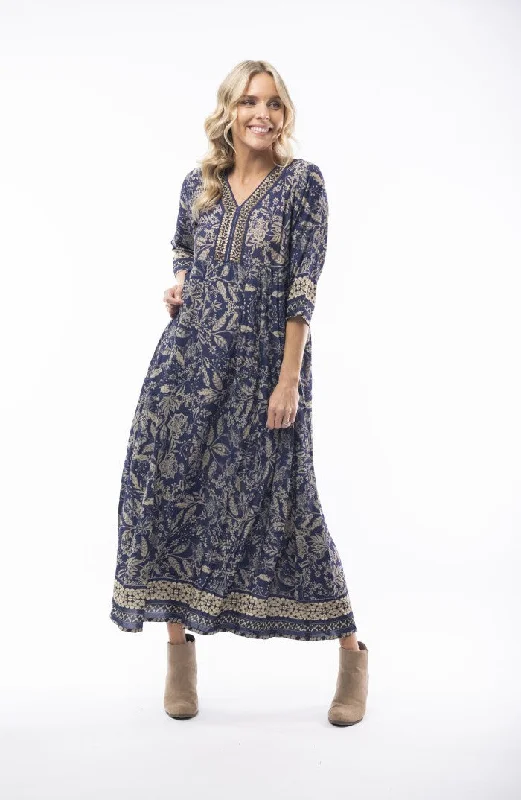 Escape Rayon Maxi Dress Chic Style