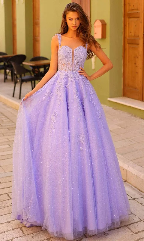 Casual Chic Women's Clothes Amarra 88739 - Floral Embellished Ballgown