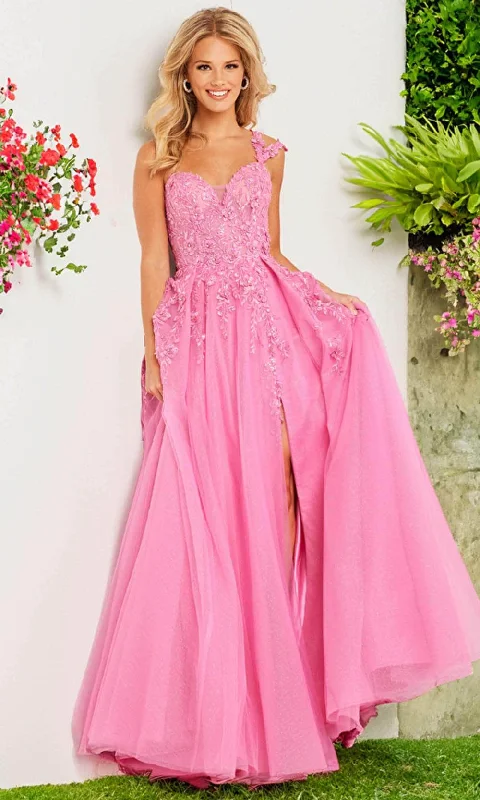 Vintage-Inspired Women's Clothes JVN by Jovani JVN25826 - A-line Gown