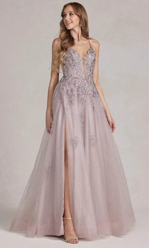 Women's Evening Wear for Special Occasions Nox Anabel G1149 - Sleeveless High Slit Prom Gown Women's Evening Wear for Special Occasions Nox Anabel G1149 - Sleeveless High Slit Prom Gown