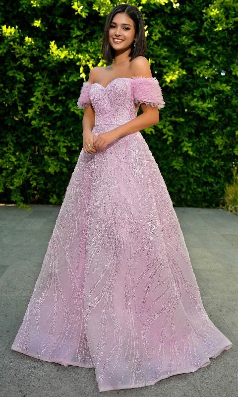 Sale On Sale Portia and Scarlett PS24072 - Off Shoulder A-Line Prom Gown