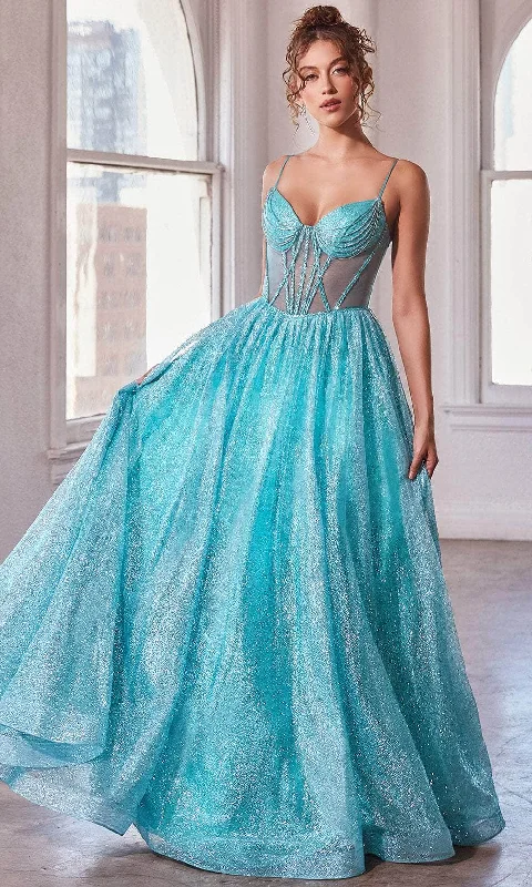 Women's Everyday Apparel Ladivine CD832 - Glittered Sleeveless Ballgown