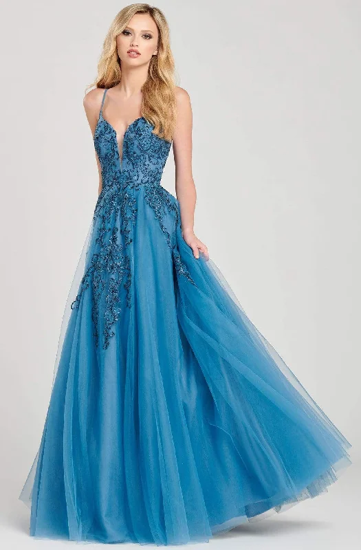 Women's Vacation Outfit Set Colette By Daphne - CL12042 Beaded Lace V Neck Tulle A-Line Gown Women's Vacation Outfit Set Colette By Daphne - CL12042 Beaded Lace V Neck Tulle A-Line Gown