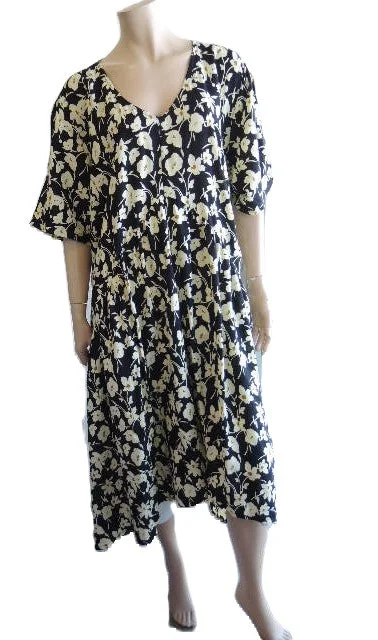 Plusss Rayon Dress Casual Weekend Relaxed Style