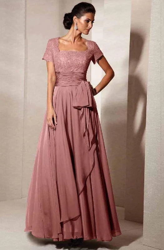 Sale For Women Alyce Paris - Square Neck Lace and Chiffon Gown 29264 - 1 pc size 18 in Champagne and 1 pc size 18 in Mercury color Available Sale For Women Alyce Paris - Square Neck Lace and Chiffon Gown 29264 - 1 pc size 18 in Champagne and 1 pc size 18 in Mercury color Available