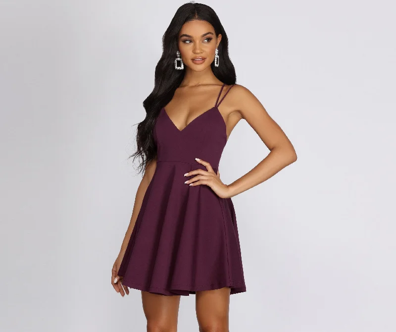 Livin' With Stylish Finesse Skater Dress Chic Allure