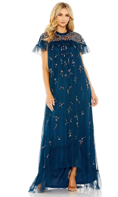 Versatile Women's Fashion Mac Duggal 9262 - High Neck Beaded Gown