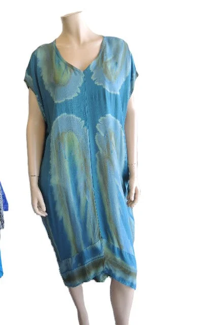 Stylish Rayon Dress (Fits up to Size 20) Feminine Soft - Hued Look