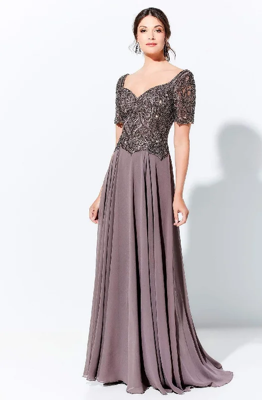 Women's Functional Apparel For Outdoor Activities Ivonne D by Mon Cheri - 120D04W Beaded A-Line Dress Women's Functional Apparel For Outdoor Activities Ivonne D by Mon Cheri - 120D04W Beaded A-Line Dress