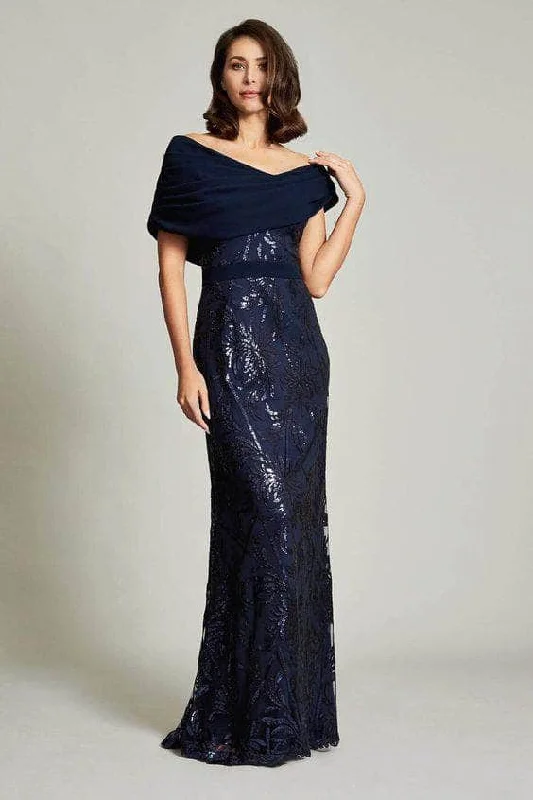 Affordable Fashion Clothing For Women Tadashi Shoji - Sequin Embellished Off-Shoulder Gown Affordable Fashion Clothing For Women Tadashi Shoji - Sequin Embellished Off-Shoulder Gown