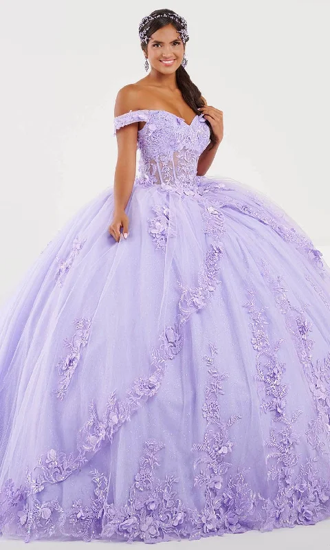Women's Chic Outerwear Attire Fiesta Gowns 56496 - Embroidered Ballgown