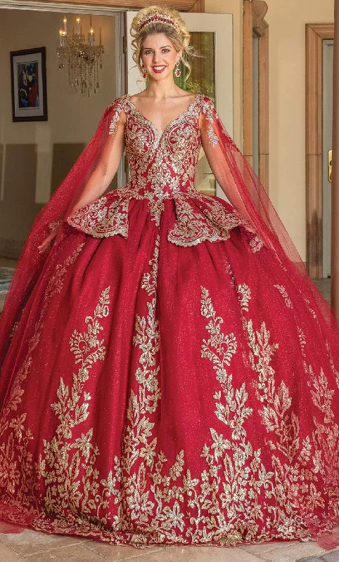 Online Boutique Stores Dancing Queen 1781 - Long Cape Gown