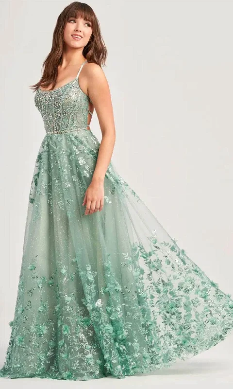 Women Online Clothing Boutiques Ellie Wilde EW35240 - Embellished Scoop Neck Gown