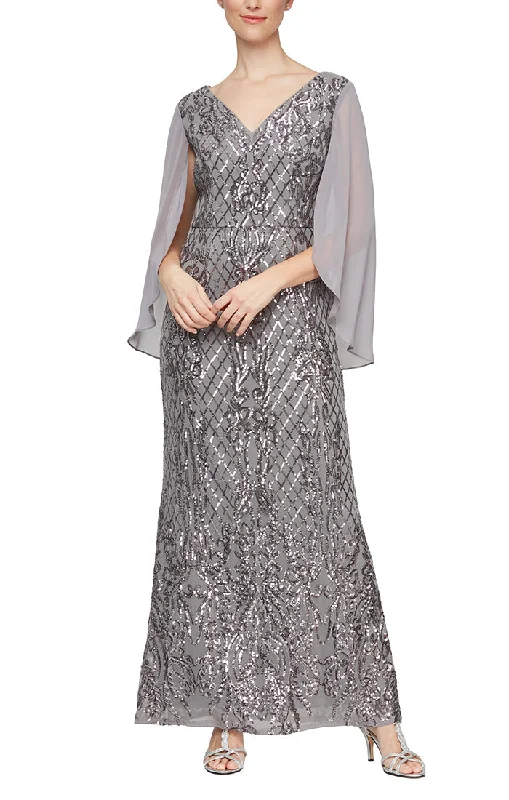 Clothing For Women Alex Evenings 8196725 - V-Neck Dress