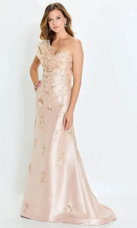 Women's Evening Clothes Montage by Mon Cheri M520 -Strapless Crumb Catcher Formal Gown