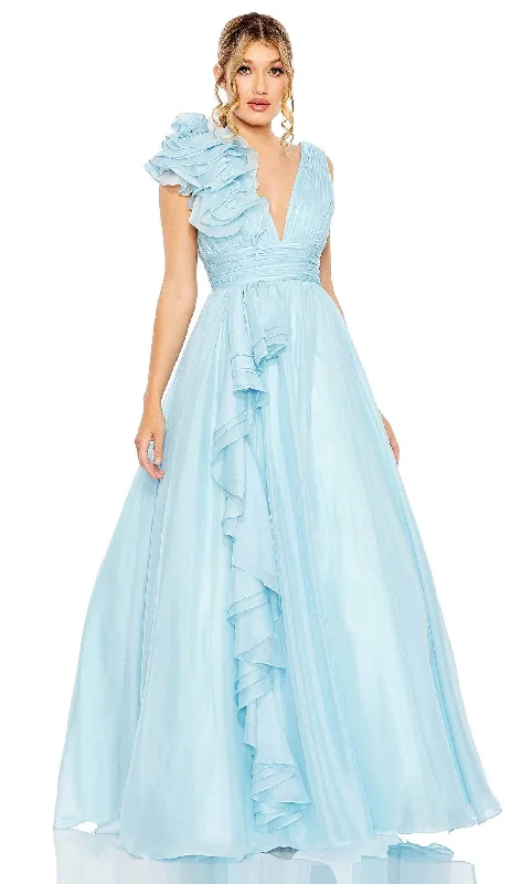 Women's Comfortable Lounge Garments Mac Duggal 49772 - Ruched Bodice Gown