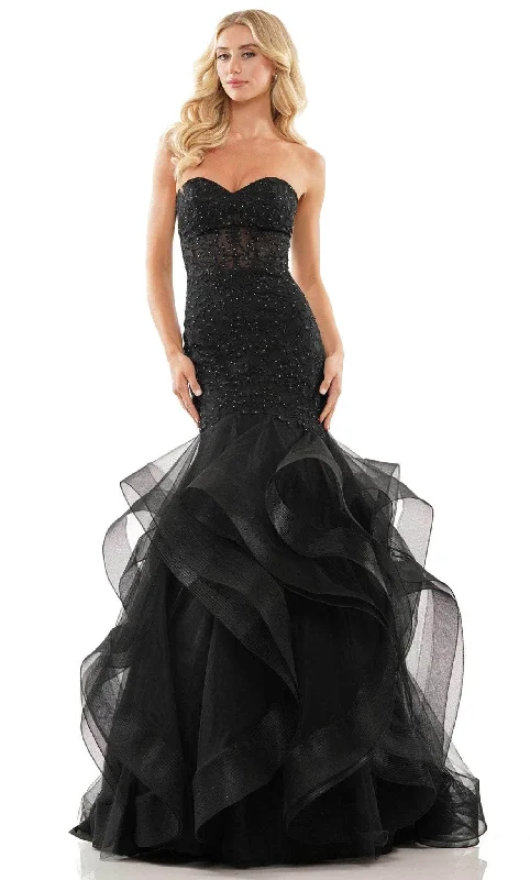 Women's Evening Apparel Colors Dress 2998 - Strapless Gown