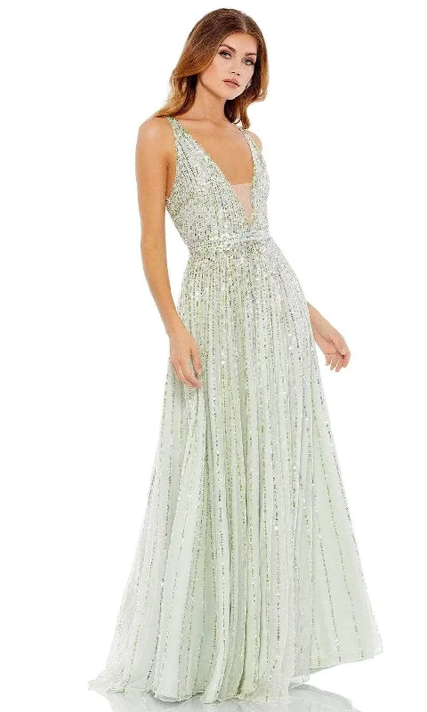 Women Online Clothing Boutiques Mac Duggal 10700 - Sequined A-Line Dress