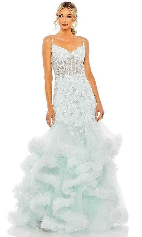 Formal Clothing For Women Mac Duggal 20541 - Mermaid Mesh Beaded Gown