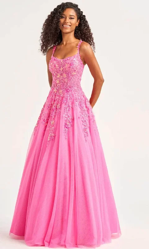 Trendy Women's Dresses Online Ellie Wilde EW35123 - Scoop Neck A-Line Gown