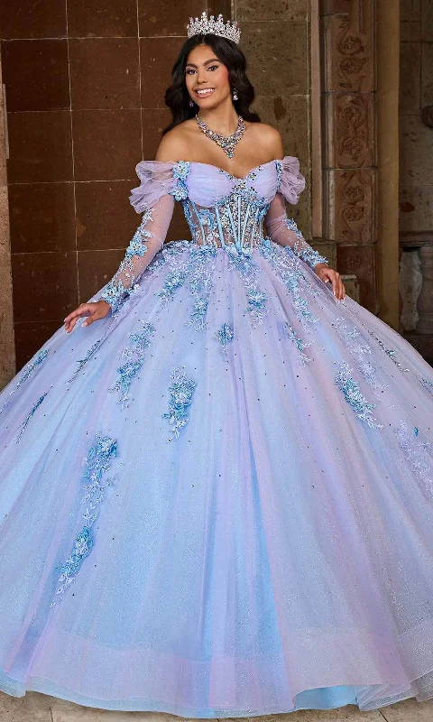 Women Online Clothing Boutiques Rachel Allan RQ2188 - Sweetheart Neck Beaded 3D Floral Embellished Ballgown