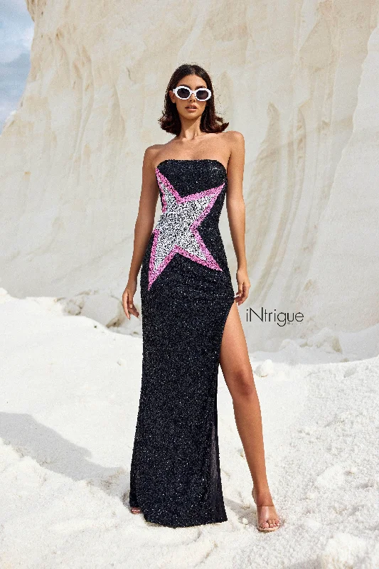 Sustainable Women's Clothing Blush by Alexia Designs 91012 - Strapless Sequin Gown