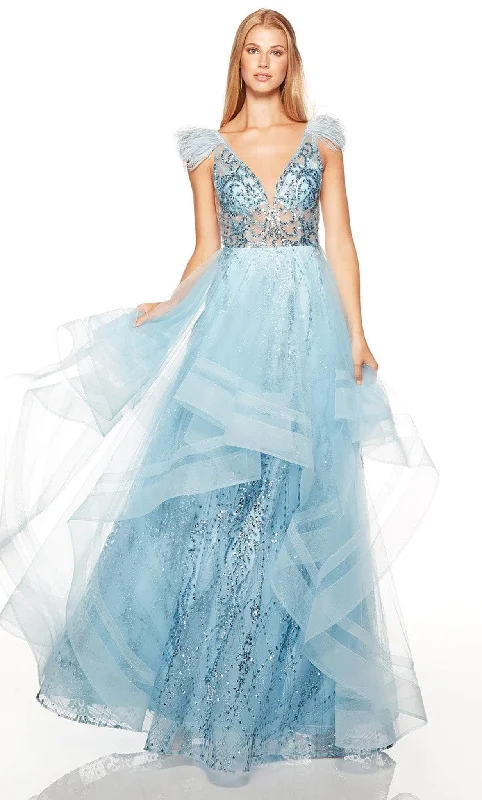 Timeless Women's Outfit Alyce Paris 61316 - Ruffled Ballgown