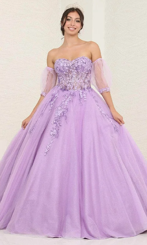 Chic Casual Wardrobe Essentials May Queen LK237 - Illusion Corset Ballgown