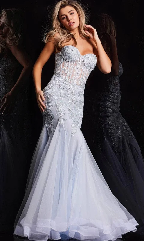 Stylish And Comfortable Clothing For Women Jovani 22924 - Laced Sweetheart Mermaid Prom Gown Stylish And Comfortable Clothing For Women Jovani 22924 - Laced Sweetheart Mermaid Prom Gown