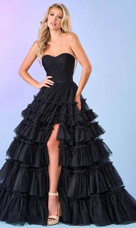 Online Boutiques Best Rachel Allan 70503 - Ruffle Trimmed Ballgown