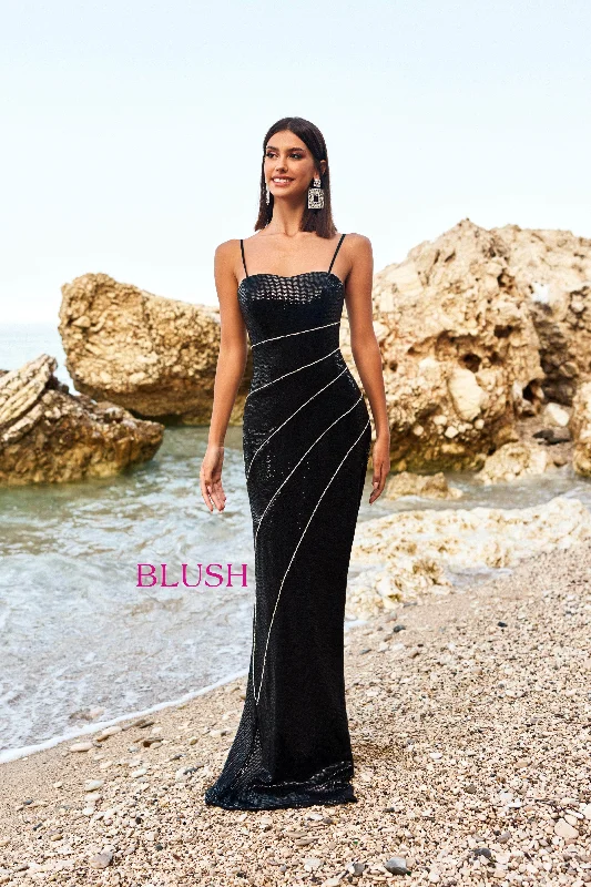 Bundle Offer Blush by Alexia Designs 12137 - Sleeveless Sequin Gown