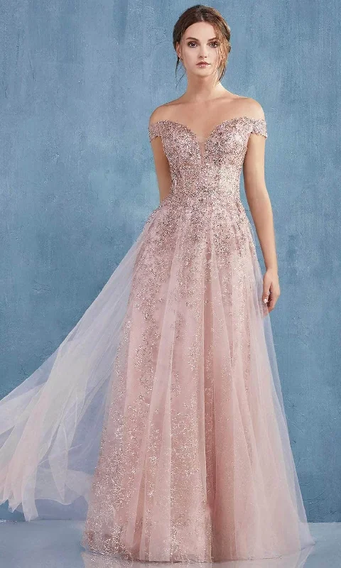 Sale On Clothing Andrea and Leo A0870 - Off-Shoulder Prom Gown