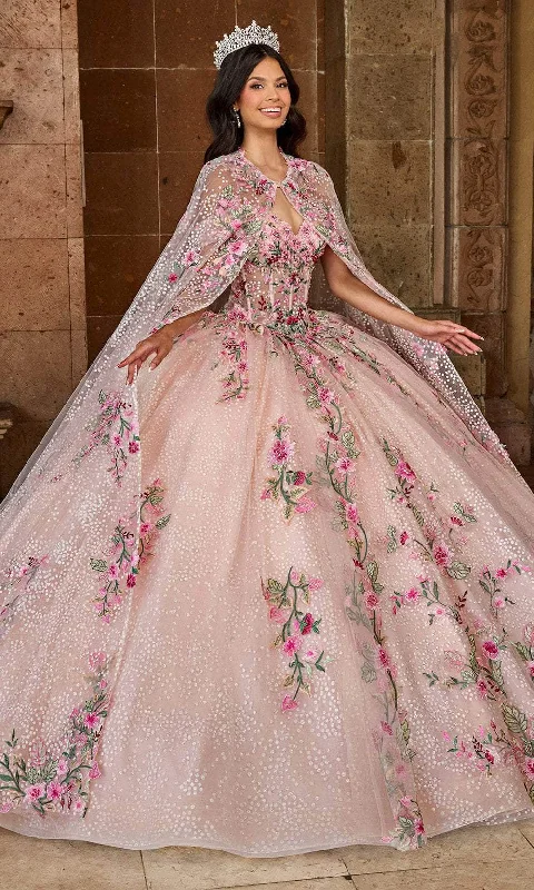Weekend Sale Rachel Allan RQ2185 - Cold Shoulder Embroidered Ballgown