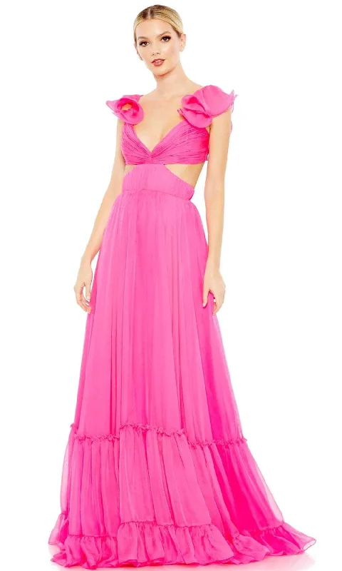 Women's High-Fashion Garments Mac Duggal 70254 Chiffon A-line Dress