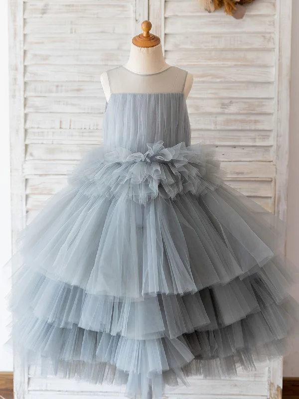 Jewel Neck Sleeveless Kids Social Party Dresses Best-Sellers