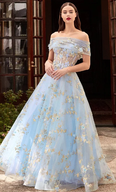 Comfortable Garments For Women Ladivine CD963 - Floral Ballgown