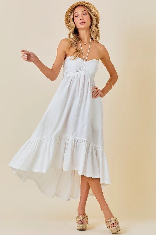 Seaside Maxi Dress - White Exclusive Discount