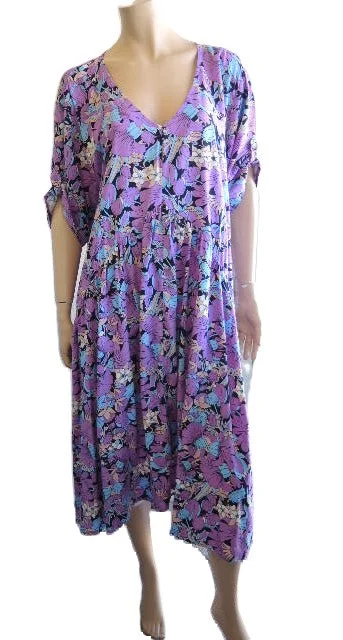 Plusss Rayon Dress Rustic Countryside Charm Look