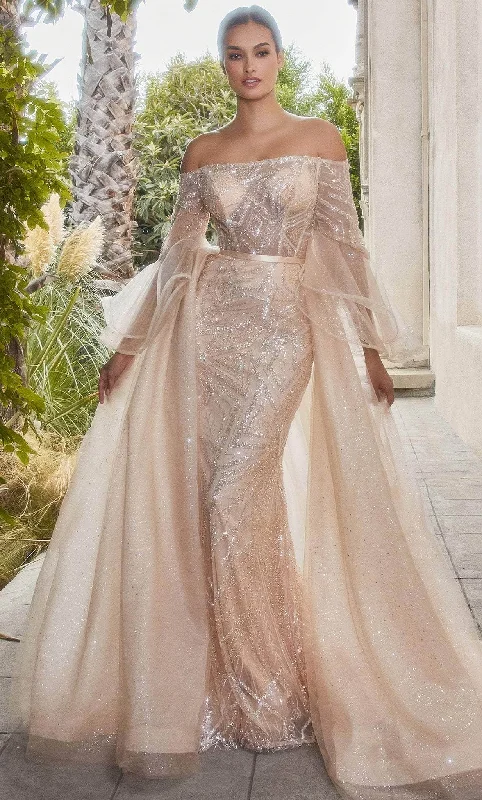 Vintage-Inspired Women's Apparel Andrea and Leo A1175 - Straight-Across Gown