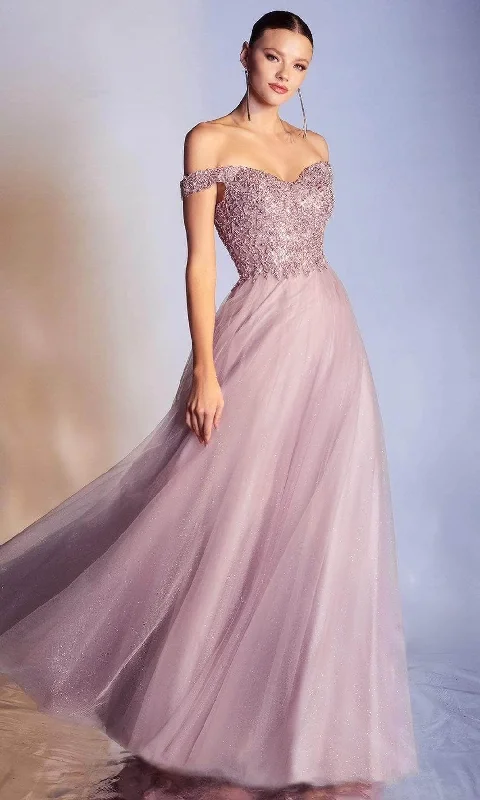 Online Boutique Stores Ladivine CD0177 - Laced Sweetheart A-Line Prom Gown